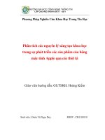 phân tích các nguyên lý sáng tạo khoa học trong sự phát triển các sản phẩm của hãng máy tính apple qua các thời kì