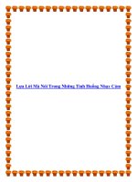 Lựa Lời Mà Nói Trong Những Tình Huống Nhạy Cảm potx