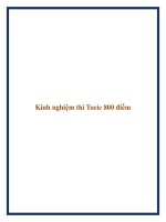 Kinh nghiệm thi Toeic 800 điểm. potx