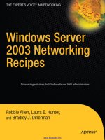 Windows Server 2003 Networking Recipes: A Problem-Solution Approach pot