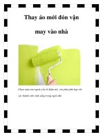 Thay áo mới đón vận may vào nhà doc