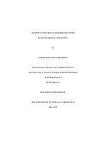 WOMEN’S EMOTIONAL EXPERIENCES WITH GYNECOLOGICAL ONCOLOGY pot