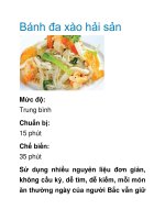 Bánh đa xào hải sản pot