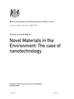 Novel Materials in the Environment: The case of nanotechnology ppt