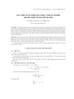 Cơ sở dữ liệu quan hệ thô và vấn đề tối ưu hóa câu hỏi. ppt