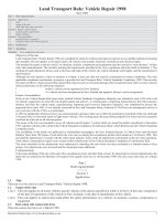 Land Transport Rule: Vehicle Repair 1998 pptx