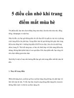 5 điều cần nhớ khi trang điểm mắt mùa hè potx