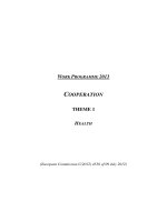 WORK PROGRAMME 2013: COOPERATION pptx