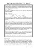 THE SURFACE COATING OF CAR BODIES pptx