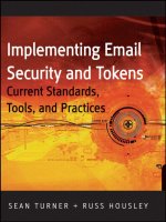 implementing email security & tokens - current standards, tools, & practices
