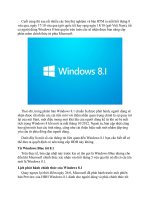kỹ năng sử dụng win 8 1 full