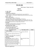 TUẦN 28 GIÁO ÁN LỚP 1 NĂM HỌC 2013-2014