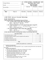 Đề thi cuối kỳ I môn Tiếng Việt lớp 4 năm 2012-2013 pot