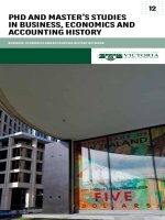 PHd and master’s studies in Business, economics and accounting History potx
