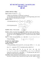 Đề thi thử đại học 2013 Môn Toán khối B Đề 49 doc