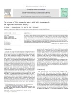 decoration of tio2 nanotube layers with wo3 nanocrystals for high - electrochromic activity