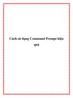 Cách sử dụng Command Prompt hiệu quả pdf