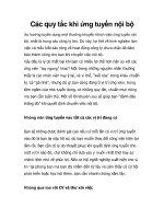 Các quy tắc khi ứng tuyển nội bộ pot