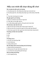 Hiểu con mình để chọn đúng đồ chơi ppt