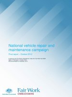 National vehicle repair and maintenance campaign pdf