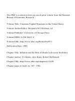 Corporate Capital Structures in the United States ppt