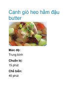 Canh giò heo hầm đậu butter doc