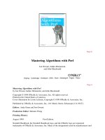 mastering algorithms with perl - o'reilly 1999