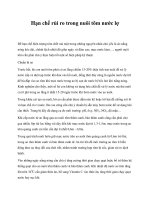 Hạn chế rủi ro trong nuôi tôm nước lợ pdf