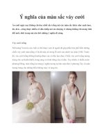 Ý nghĩa của màu sắc váy cưới potx