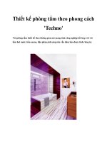 Thiết kế phòng tắm theo phong cách ''''Techno'''' ppt