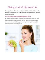 Những bí mật về việc ăn trái cây docx