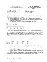 ĐỀ KẾT THÚC HỌC KỲ I NĂM HỌC 2012-2013 - Môn thi: Xác suất thống kê - Đề số 2 docx