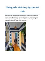 Những mẫu hành lang đẹp cho nhà xinh docx