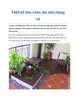 Thiết kế khu vườn cho nhà chung cư ppt