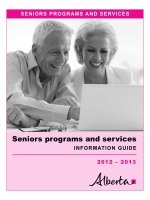 Seniors programs and services information Guide 2012 – 2013 pdf