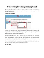6 ''''thuốc tăng lực'''' cho người dùng Gmail pdf