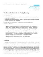 The Role of Probiotics in the Poultry Industry doc