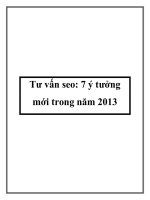 Tư vấn seo: 7 ý tưởng mới trong năm 2013 pot