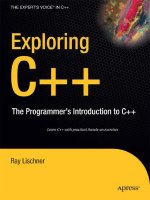 Ray lichner  - exploring c++ the programmers introduction to c++
