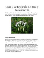 Chữa u xơ tuyến tiền liệt theo y học cổ truyền ppt