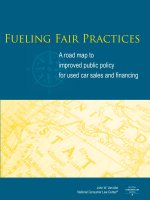 Fueling Fair Practices - A road map to improved public policy for used car sales and financing docx