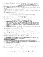 Đề Thi Thử Đại Học Khối A, A1, B, D Toán 2013 - Phần 21 - Đề 1 pot