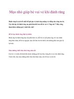 Mẹo nhỏ giúp bé vui vẻ khi đánh răng pot