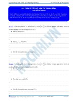 luyện thi đại học môn vật lý: Bài toán về tốc độ và vận tốc trung bình