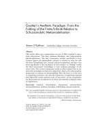 Guattari’s Aesthetic Paradigm: From the Folding of the Finite/Inﬁnite Relation to Schizoanalytic Metamodelisation docx