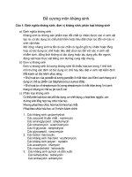 Đề cương môn kháng sinh pdf