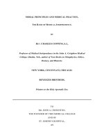 MORAL PRINCIPLES AND MEDICAL PRACTICE, THE BASIS OF MEDICAL JURISPRUDENC potx