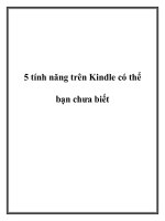 5 tính năng trên Kindle có thể bạn chưa biết. potx