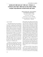 Những đột biến gen gây thiếu hụt steroid 21hydroxylase ở một bệnh nhi có hội chứng cường thượng thận bẩm sinh thể mất muối, mất nước pot