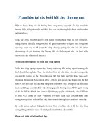 Franchise tại các buổi hội chợ thương mại ppt